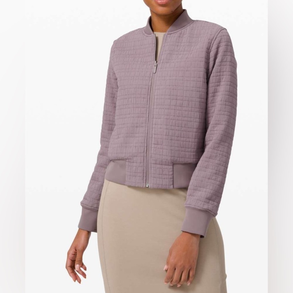 New Lululemon Serene Travels Bomber Lunar Rock